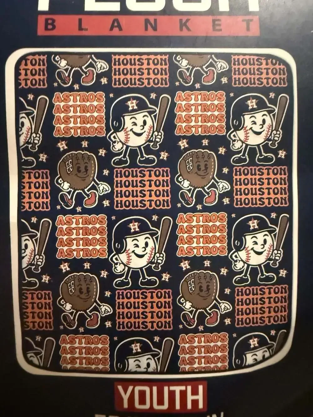 MLB Houston Astros Mascot Super Soft Plush Blanket 60 in x 70 in